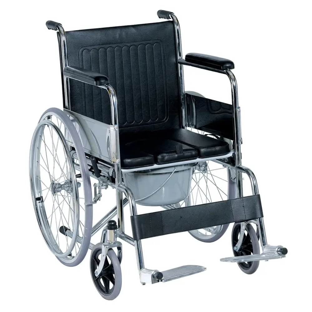 Steel Commode Wheelchair