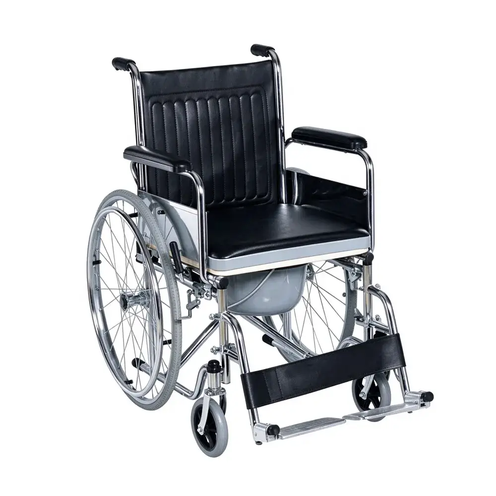 Steel Commode Wheelchair