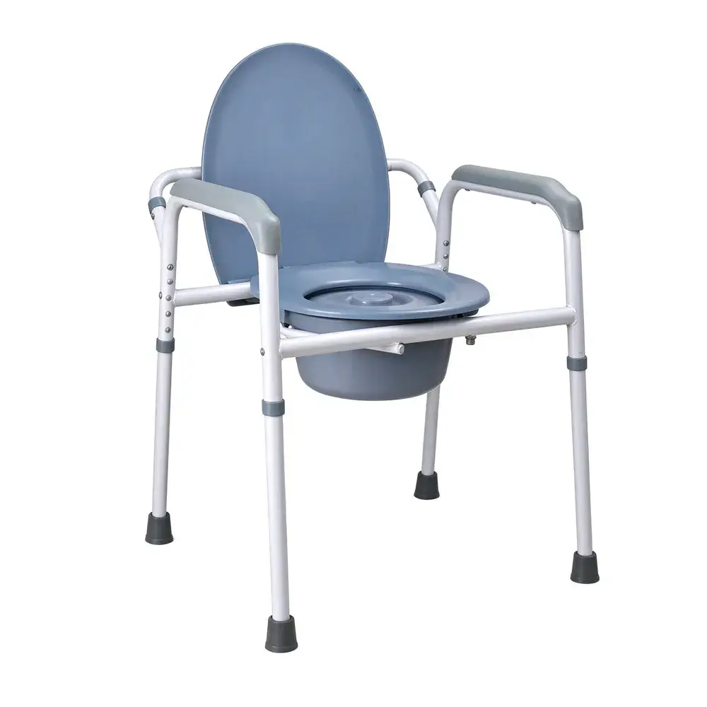 Extra Wide Steel Commode Chair