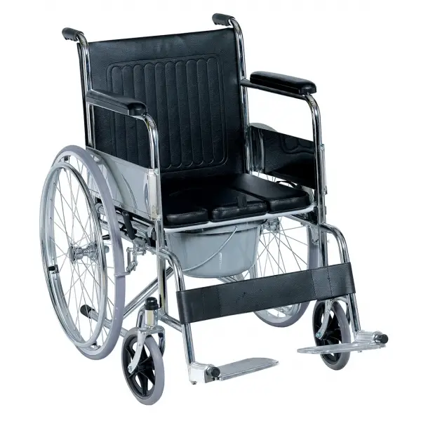 Steel Commode Wheelchair