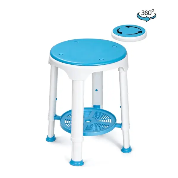 Rotating Plastic Shower Chair